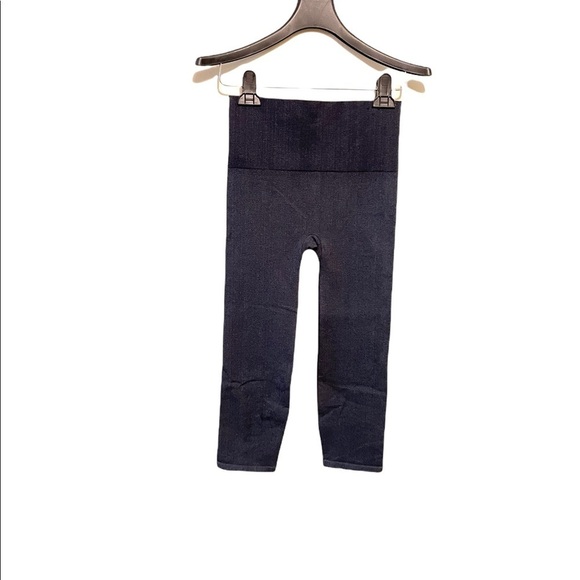 Spanx Look At Me Now Denim Look High Waist Cropped Leggings - Picture 3 of 5